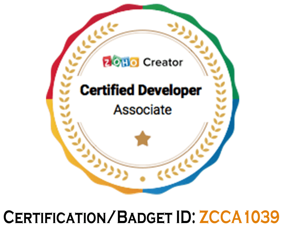 Zoho Creator Certified